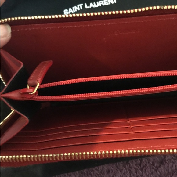 Authentic YSL Patent Leather Wallet - Picture 12 of 14